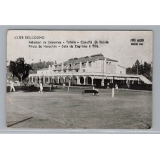 CIUDAD DE BUENOS AIRES ANTIGUA TARJETA POSTAL CANCHAS DE TENNIS EN EL CLUB BELGRANO